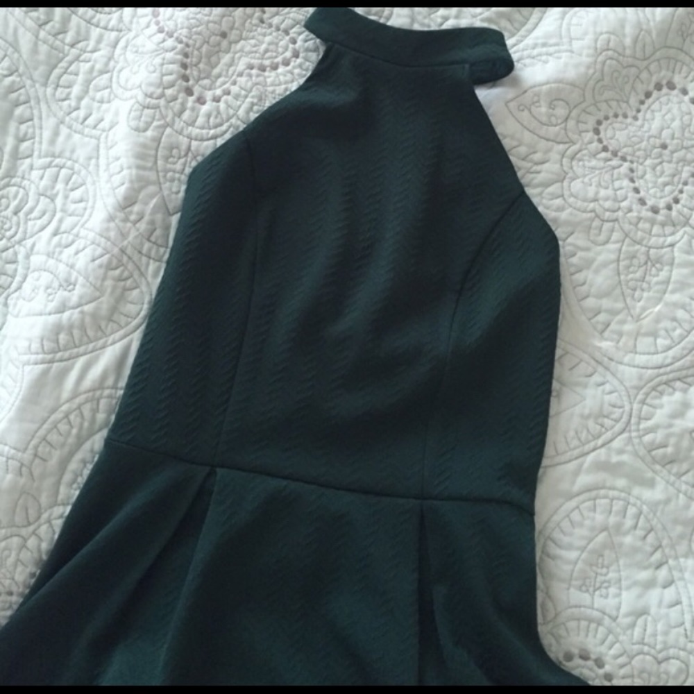 Beautiful trendy halter dress with back zip detail